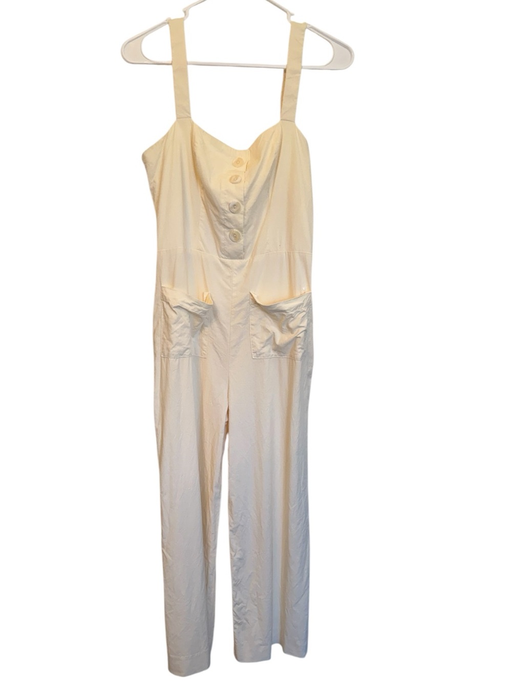 STAUD Cream Jumpsuit Size 6